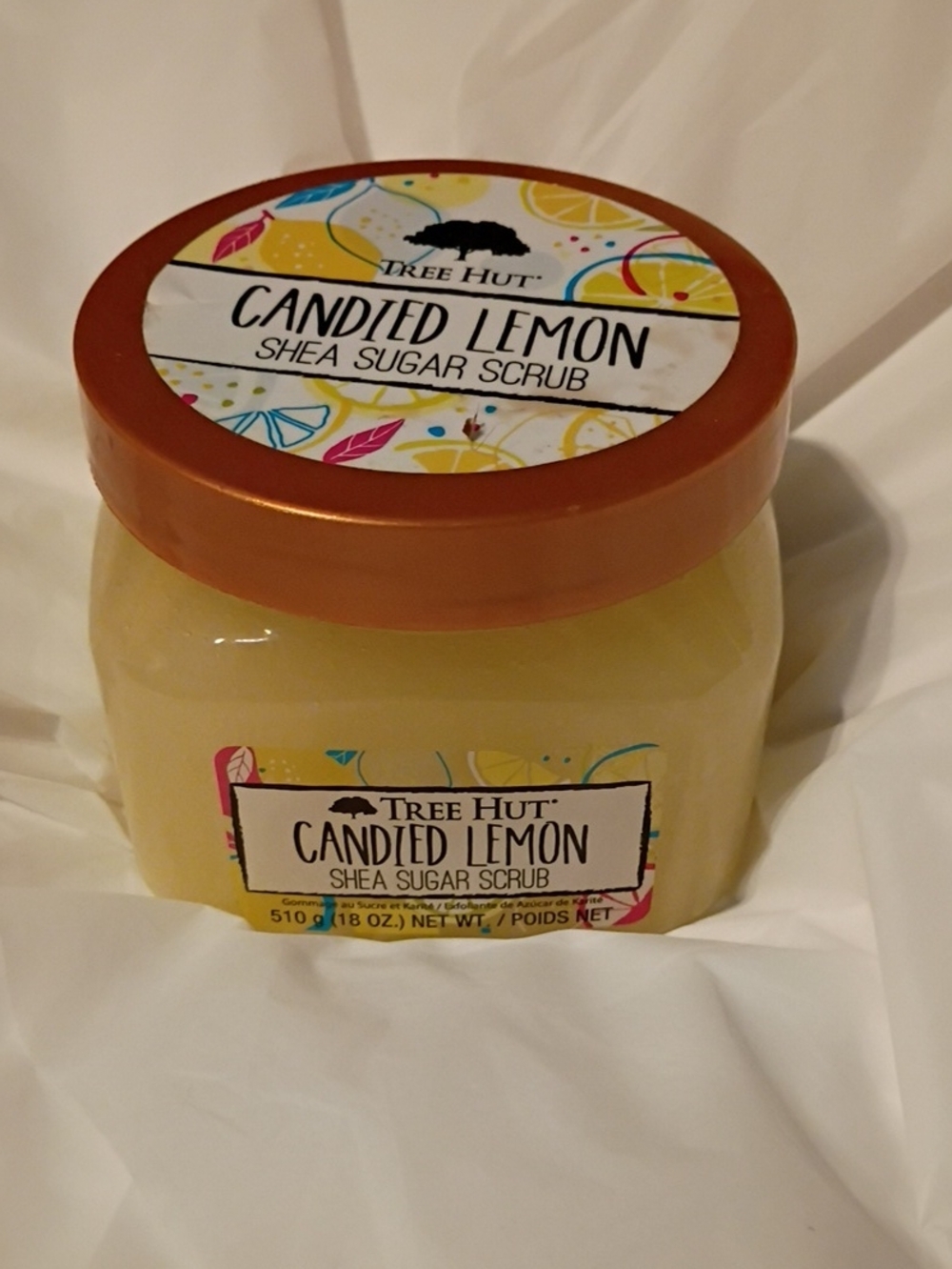 Tree Hut Candied Lemon Shea Sugar Scrub 18 oz, New & Unused